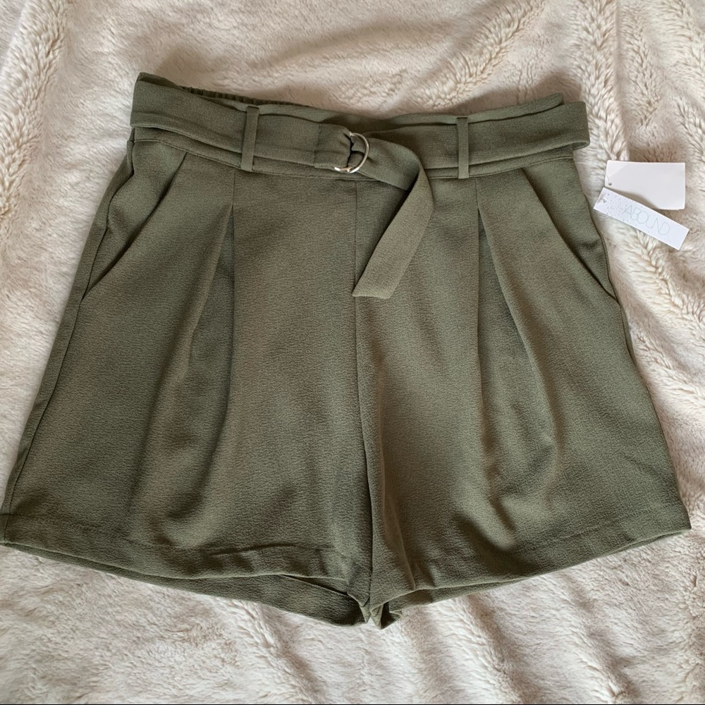 Paperbag waist shorts